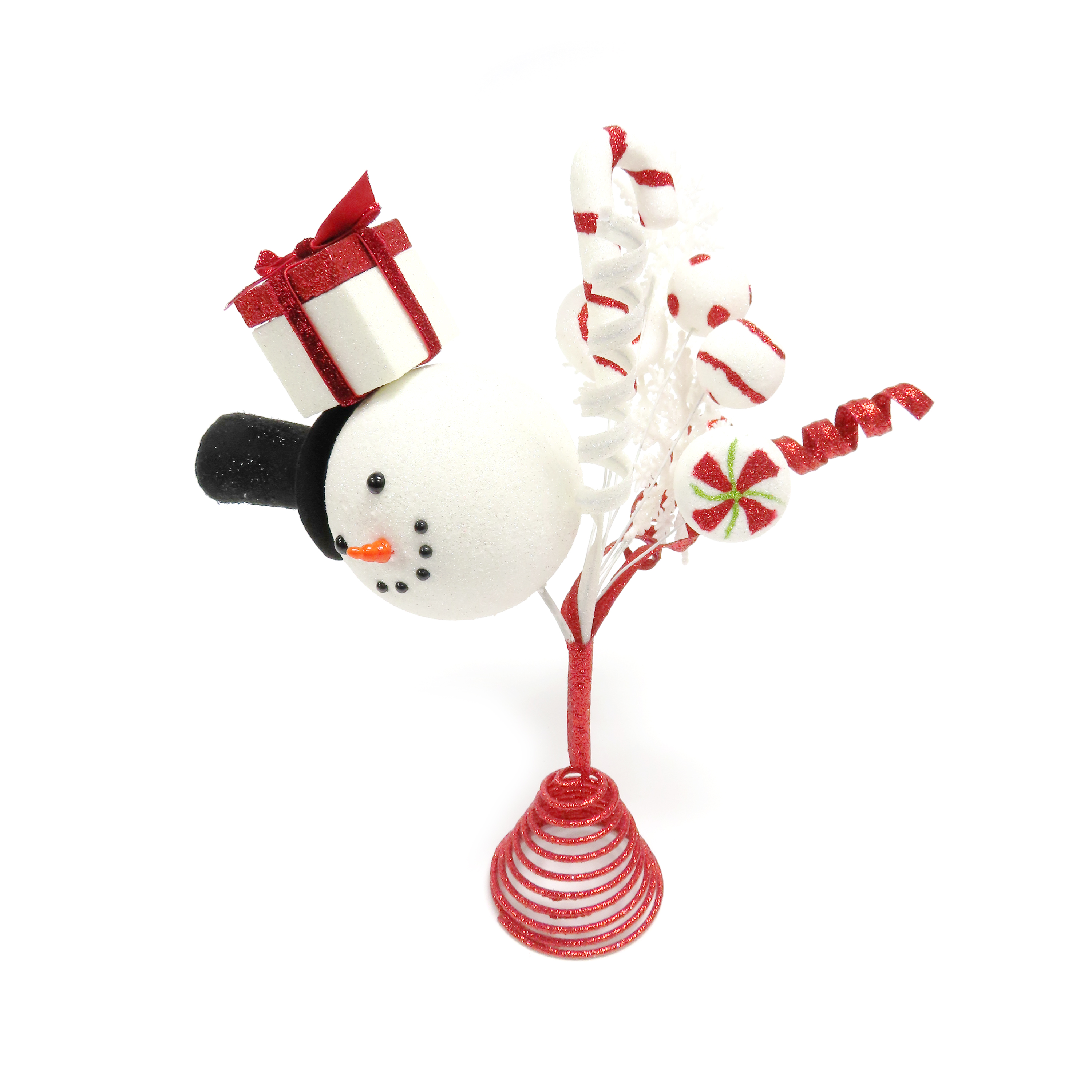 Holiday Time Snowman Candy Tree Topper, 12" - image 3 of 5