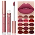 thumbnail image 4 of 18 Color Waterproof Lip Gloss Nude Apricot Matte Liquid Lipstick Transparent Lip Oil Sexy Rose Red Velvet Matte Lipstick Make Up, 4 of 5