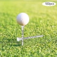 thumbnail image 1 of 100 Pcs Support de Balle de Golf Aide à l'Entraînement Simulateur de Golf Résistant à l'Usure Équipement de Golf pour Réduire les Frictions Femmes Hommes 83mm, 1 of 8