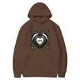 thumbnail image 3 of Hoodie, Midweight Fleece, Pullover Hooded Sweatshirt for Men, Big & Tall Options Available, Solid Drawstring Kangaroo Pocket Hoodies (Coffee-b, M), 3 of 5