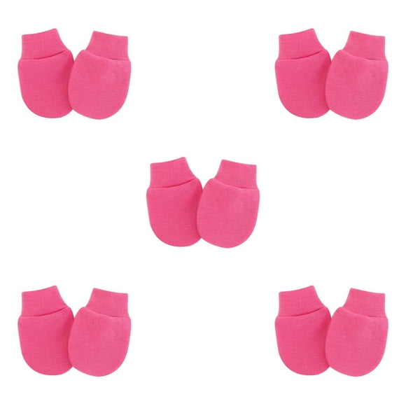 Sonducket Manoplas para bebés Guantes para recién nacidos Estilo clásico Trajes para bebés rosa rojo Rosa roja 5Conjunto