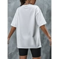 thumbnail image 2 of T-Shirt Décontracté à Col Rond pour Femmes avec Imprimé Cœur "Beautiful Broken", 100 % Tissu, Longueur Régulière, Confort pour les Quatre Saisons, T-Shirts Confortables, 2 of 6