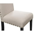 thumbnail image 3 of New Classic Furniture Crispin 19" Fabric Dining Chairs in Beige (Set of 2), 3 of 4