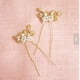 thumbnail image 2 of Pin Genérico Hecho Cristal Nupcial Dorado Joyería Para El Cabello Accesorios Para El BLESIY Pin de la cabeza, 2 of 7