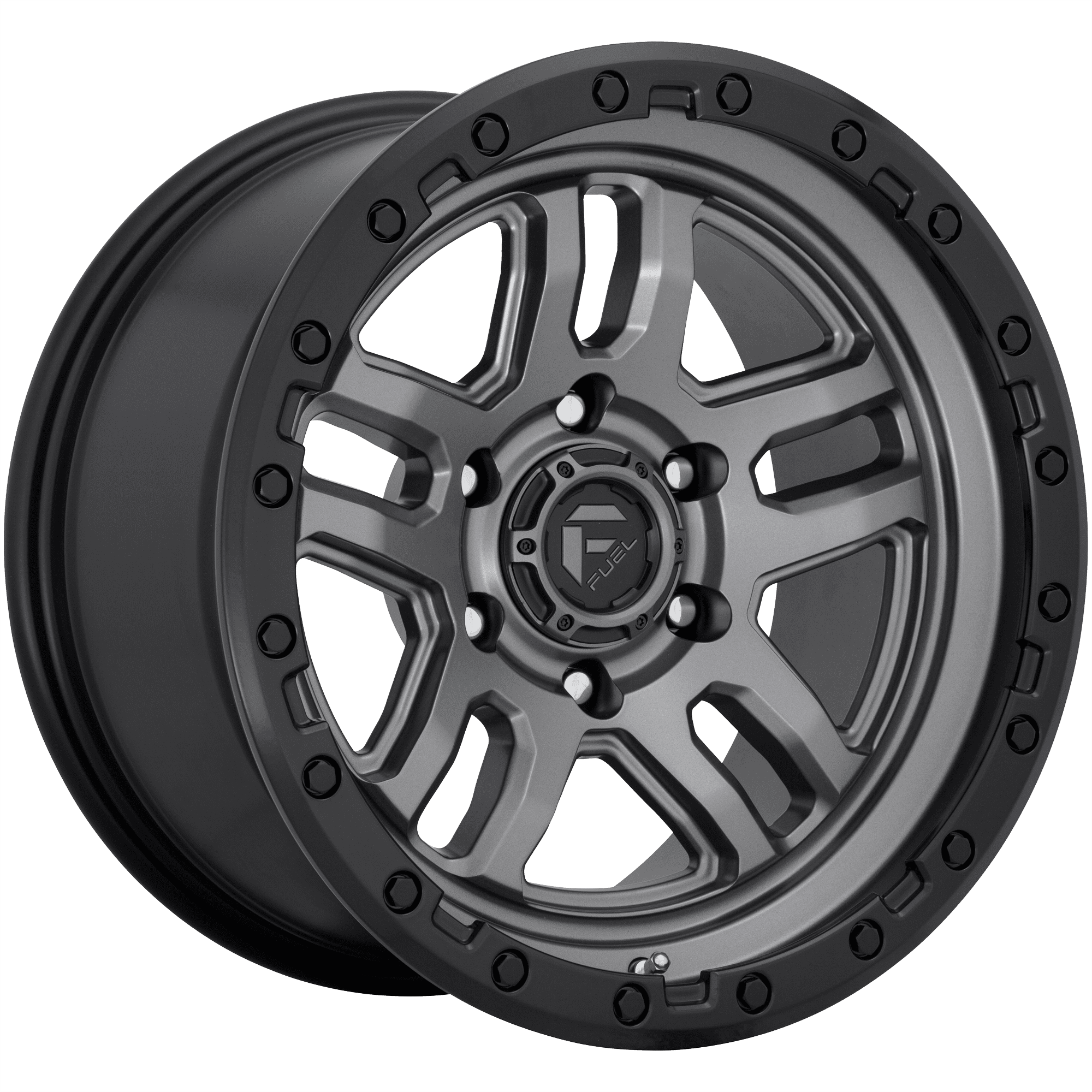 17" Inch 6x5.31 Wheel Rim Fuel D701 17x9 +1mm Grey Black