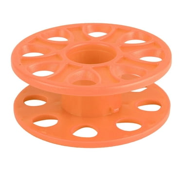 Tletseagh Durable Plastic Scuba Diving Compact Finger Spool Reel Diver Underwater Accessory Orange