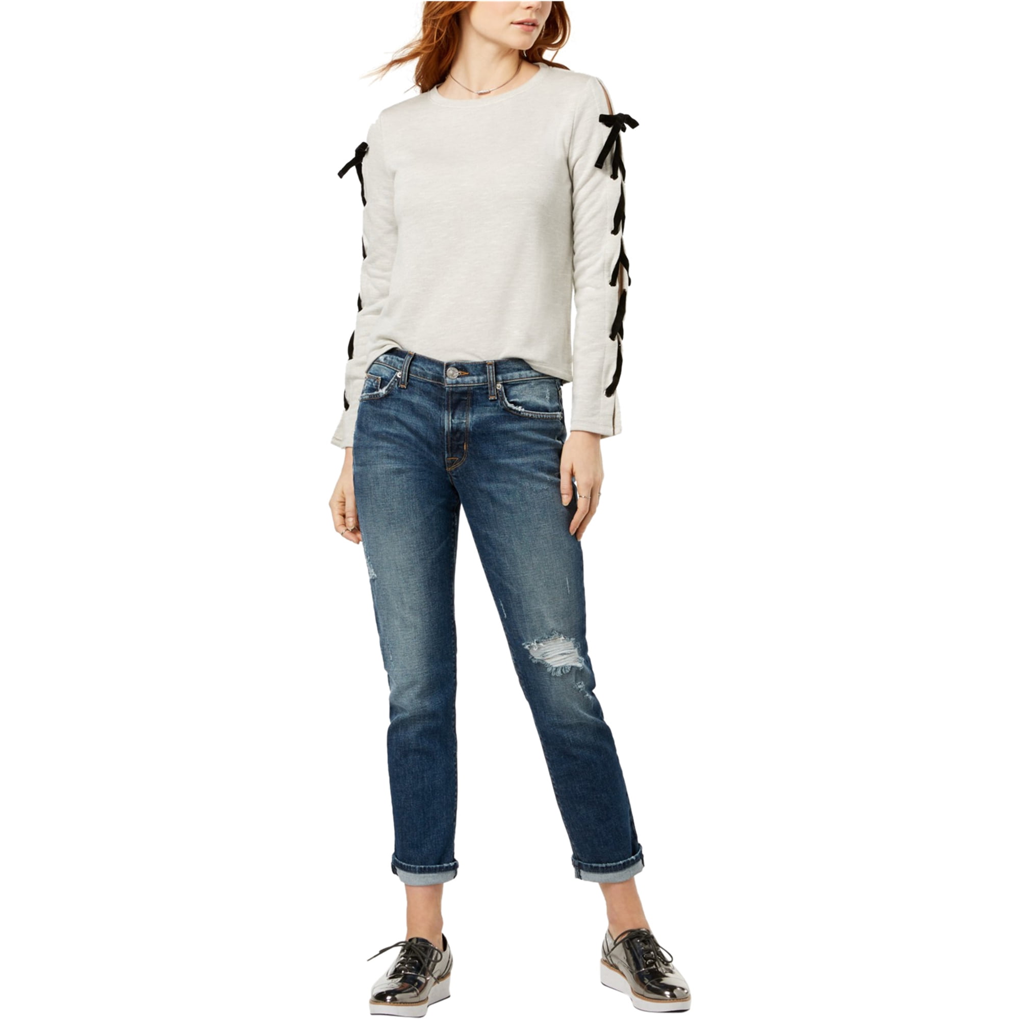 Hudson Jeans Women'S Riley Crop Rlxd Str Raw Cuffed 
