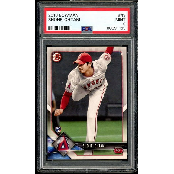 Shohei Ohtani Rookie Card 2018 Bowman #49 PSA 9