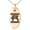 Rose, variant on Stainless Steel Letter R Initial Empire Monogram Engraved Small Oval Charm Pendant Necklace