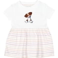 thumbnail image 3 of Inktastic Pocket Brittany Spaniel Girls Baby Dress, 3 of 5