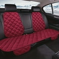 thumbnail image 2 of Plush Car Seat Cover Rear Cushion Breathable Protector Mat Pad Universal Auto Interior Back Rear Backrest Seat Cushion, 2 of 9