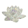 thumbnail image 3 of Sagebrook Home Rainbow Crystal Lotus Votive Holder 8.25", 3 of 3
