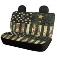 thumbnail image 5 of POLERO Camouflage American Flag Pattern Car Back Seat Cover for Women, 2 Pcs Rear Bench Seat Cover Non-Slip Durable Car Rear Seat Protectors, 5 of 7
