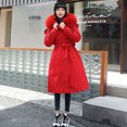 thumbnail image 3 of Viikei Winter Jackets Women Cotton Jacket for Women Women Plus Size Jackets and Coats Winter Warm Fashion Long Solid Slim Fur-Collar Zipper Thicker Down Jacket Coat, 3 of 9
