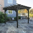 thumbnail image 2 of Highwood Bodhi 12' x 12' Pergola Set with 5ft Weatherly Porch Swing - Outdoor, Eco-friendly, Synthetic Wood, 2 of 7