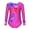Light Hot Pink, variant on Girls Printed Patchwork Gymnastics Leotards Kids Athletic Dancewear Long Sleeve Crotch Button Jumpsuit Black 6