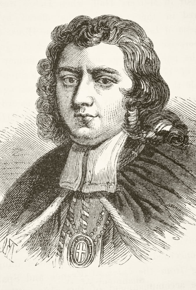 Thomas Burnet Circa 1635 To 1715 English Theologian And Writer On Cosmogony From The National And Domestic History Of England By William Aubrey Published London Circa 1890 Canvas Art - Ken Welsh Desi