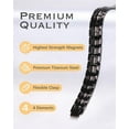 thumbnail image 4 of Mens Magnetic Bracelet Titanium Steel Magnetic Bracelet with Double Row 4 Elements Magnets,Father's Day Gifts, 4 of 7