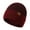 Red, variant on Beanie, Adult Winter Double Layer Woolen Hat New Fleece Warm Knitted Hat, Trapper Hats for Men, Red(Large)