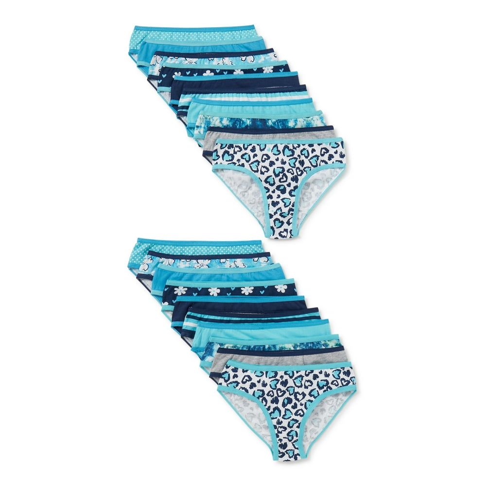 Chili Peppers Chili Peppers Girls Bikini Underwear, 20Pack, Sizes 4