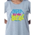 thumbnail image 2 of Saved By The Bell Womens' TV Series Title Logo Nightgown Sleep Pajama Shirt, 2 of 5
