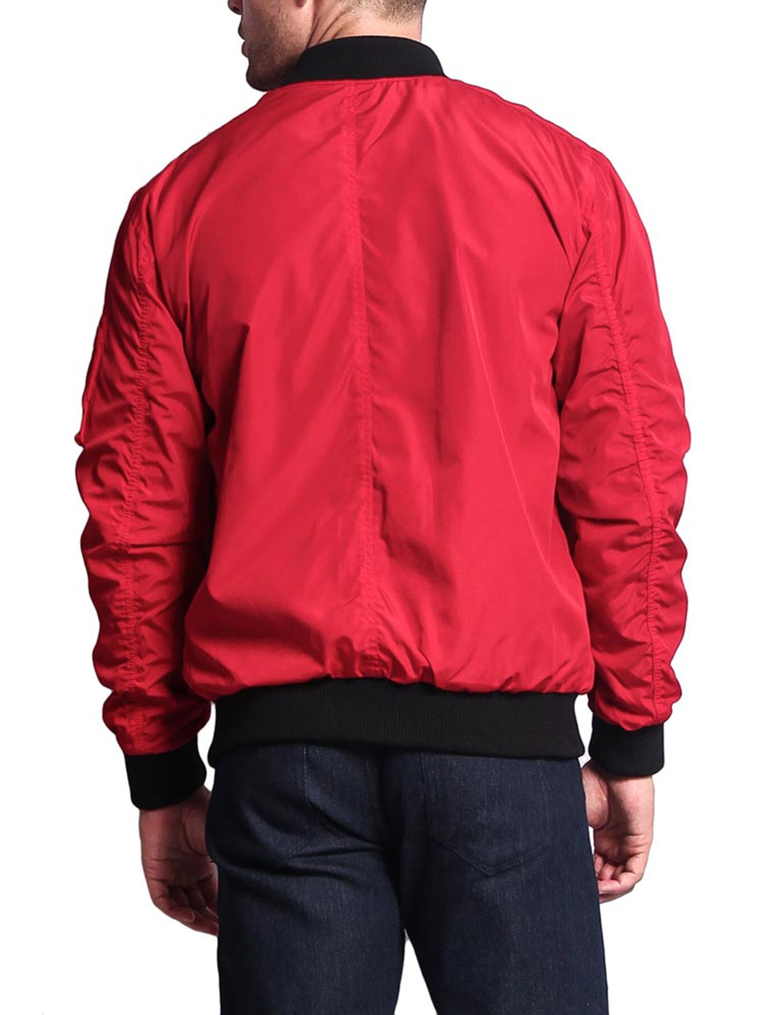 Victorious Men s Lightweight Contrast MA 1 Bomber Flight Jacket