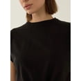 thumbnail image 6 of Basic Crew Neck Cropped T-Shirt, 6 of 7