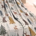 thumbnail image 3 of Beige Christmas Forest Animal Pattern Blanket,Comfortable Soft Flannel Throw Blanket,All Season,Warm Lightweight Blankets for Sofa Bed Couch Living Room Chair,60"x80", 3 of 4