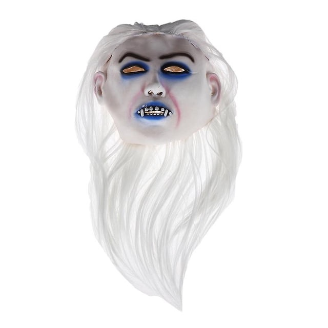 1 máscara de fantasma de terror para decoración de Halloween.