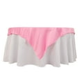 thumbnail image 3 of BalsaCircle 54"x 54" Pink Square Lamour Satin Tablecloth Table Covers Reception Catering Dining Table Linens, 3 of 6