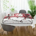 thumbnail image 5 of Coolnut Valentine's Day Cute Gnome Rectangle Tablecloth,Valentine's Day Mother's Day Kitchen Decoration Dinner Rectangular Table Cover for Party Holiday Hotel BBQ-Machine Washable 60x90In, 5 of 7