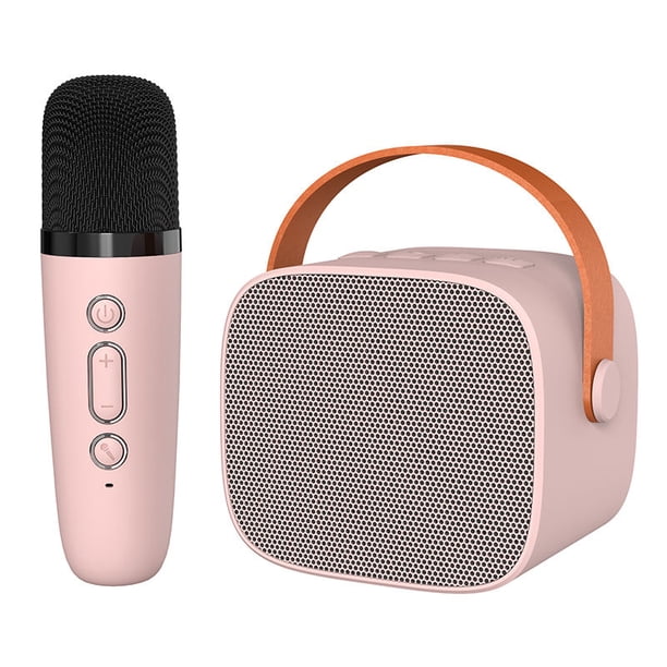 Sistema de sonido de karaoke Bluetooth portátil con micrófono, sonido tipo split
