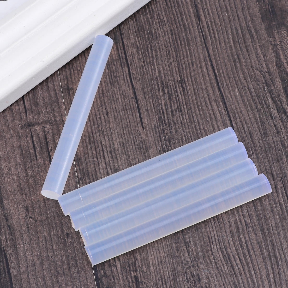 LOLIPPYY 10Pcs Hot Melt Transparent Glue Sticks Flexible Strong Bond for Craft Projects