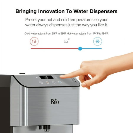 Brio 700 4-Stage Filtration Reverse Osmosis Touch-Less Water Cooler Dispenser