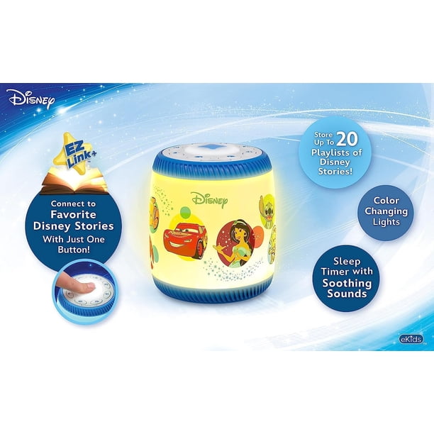 eKids Disney Bluetooth Storyteller Speaker with EZ Link, Night