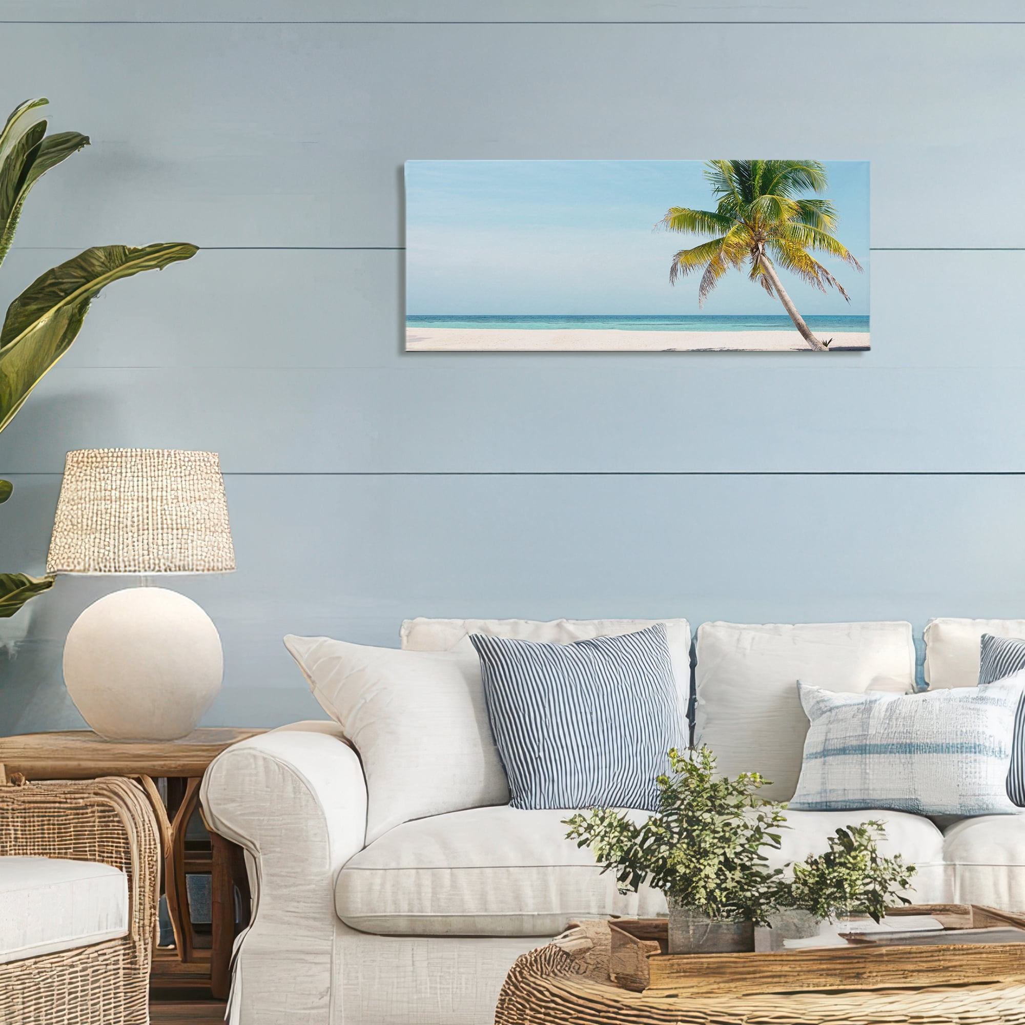 Stupell Industries Tropical Island Palm Tree Canvas Wall Art, design by Danita Delimont