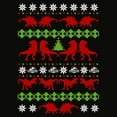 thumbnail image 2 of Men's Jurassic World T. Rex Ugly Christmas Sweater  Long Sleeve Shirt, 2 of 4