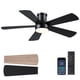 thumbnail image 1 of Ventilador de techo Hounberi 46" negro con luz empotrada y control remoto, 1 of 9