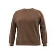 thumbnail image 4 of Terra & Sky Women's Plus Size Fleece Sweatshirt, Available in 1,2, and 3- Packs, Size 0X-4X, 4 of 13