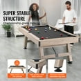 thumbnail image 4 of KFFKFF Pool Table, 7-foot Billiards Table, Legs with Adjustable Stability, Set Comes with Balls, Cue Sticks, Chalks, and Brush, Wooden Hue with Dark Fabric, 4 of 9