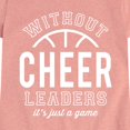thumbnail image 3 of Instant Message - Basketball Without Cheerleaders it's Just a Game Fitted Short Sleeve Graphic T-Shirt, 3 of 6