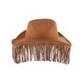 thumbnail image 3 of CTM  Studded Fringe Western Cowboy Hat (Women), 3 of 5