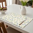 thumbnail image 6 of Placemat, Pioneer Flower Floral Print Pattern Place Mats Table Mat Set Of 2, PVC Washable Placemats for Party Kitchen Dining Decoration, 18x12 Inch, Fade Resistant, 6 of 6