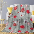 thumbnail image 2 of Christmas Holiday Gnomes Blanket Gifts for Adults Women Soft Warm Flannel Fleece Throw Blanket for Couch Bed Travel 60"x80" for Family, 2 of 8
