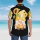 thumbnail image 4 of Fotbe Sunflower Gnomes 3 Camisa Hawaiana para Hombre Unisex – Camisa Casual de Verano con Botones de Manga Corta de Algodón y Lino,X-Large, 4 of 7