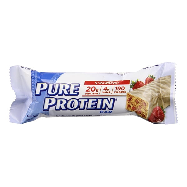 Pure Protein Bar, Strawberry Greek Yogurt, 20g Protein, 6 Ct Walmart