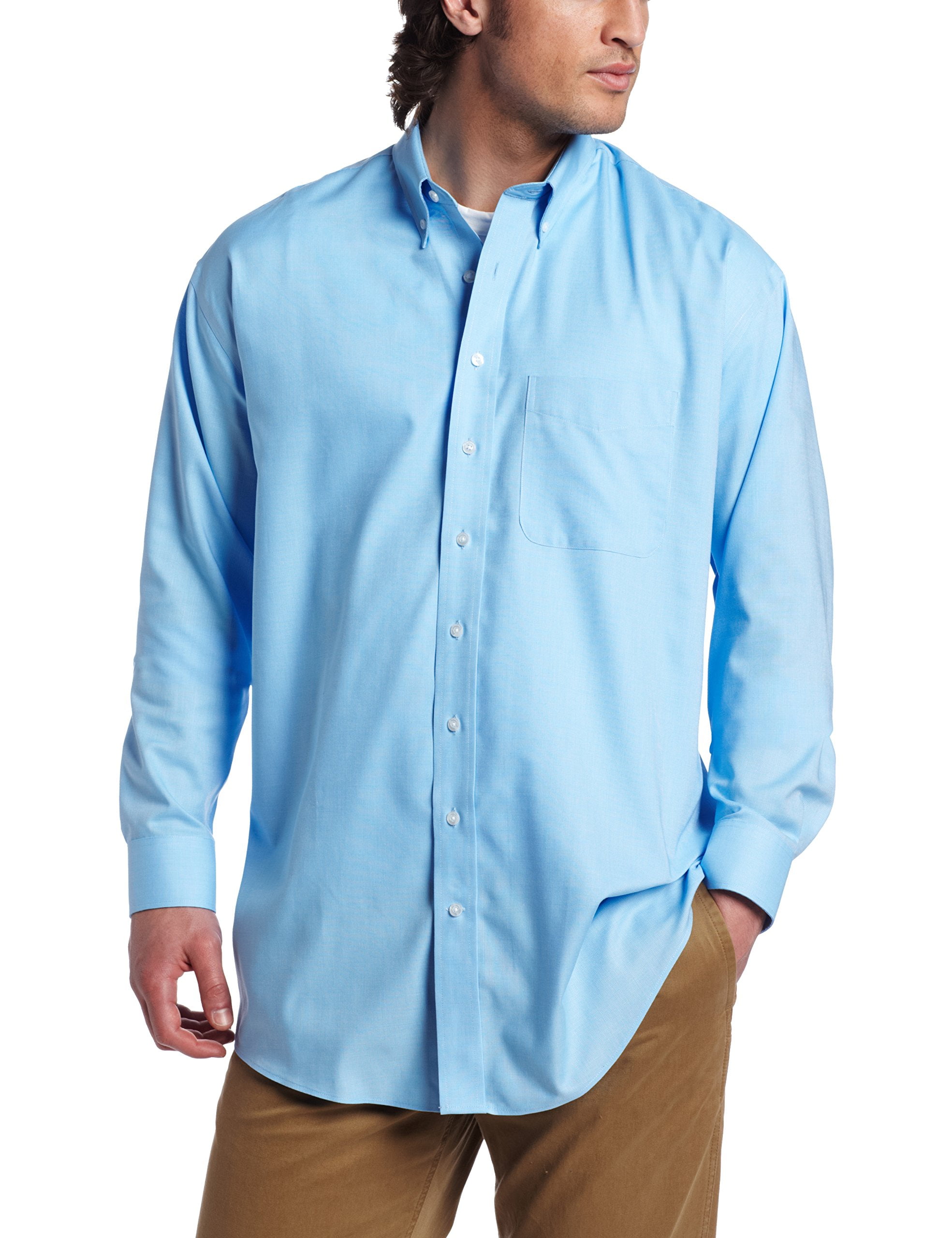 Cutter & Buck cutter & buck men's bigtall long sleeve epic easy care nailshead shirt, atlas