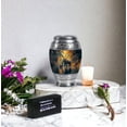 thumbnail image 6 of JAGASY Elephant Memorial Urn for Sister - Green Small Urns for Human Ashes Keepsake - River Tree Decorative Urn for Ashes for Women - Handmade Cremation Urns for Brother - (3 Inch), 6 of 7