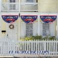 thumbnail image 5 of USA 250th Anniversary Patriotic Bunting Banner, 1776-2026 250 Years of Freedom American Flag Fan Banner with Brass Grommets, Independence Day Outdoor Porch Yard Fence Hanging Decoration, 5 of 5
