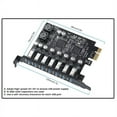 thumbnail image 4 of USB 3.2 Pci Express Adapter E to 7 Ports USB3 Gen1 Expansion Card Pci-E Extender, 4 of 4
